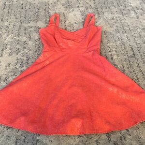 Blu Sage Coral Midi Dress